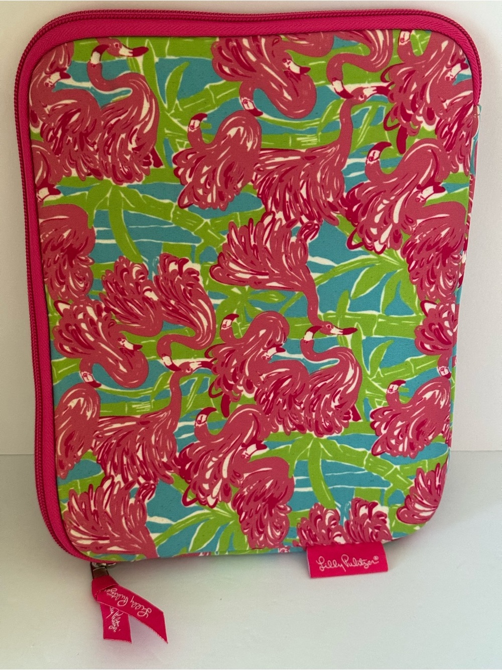 Lilly Pulitzer Neoprene Hot Pink Flamingo Print Device Case